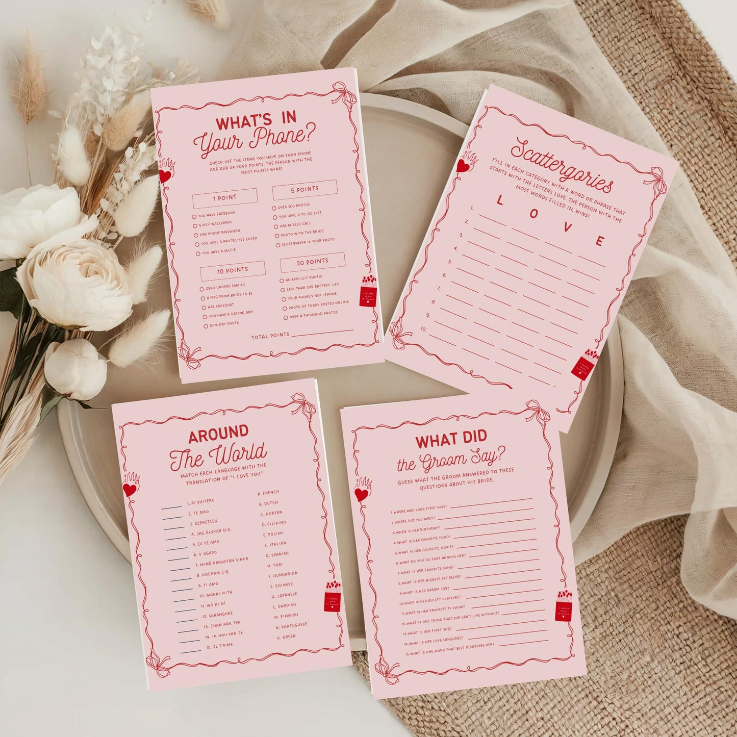 Perfect Match Bachelorette Party Bundle - 50 Games