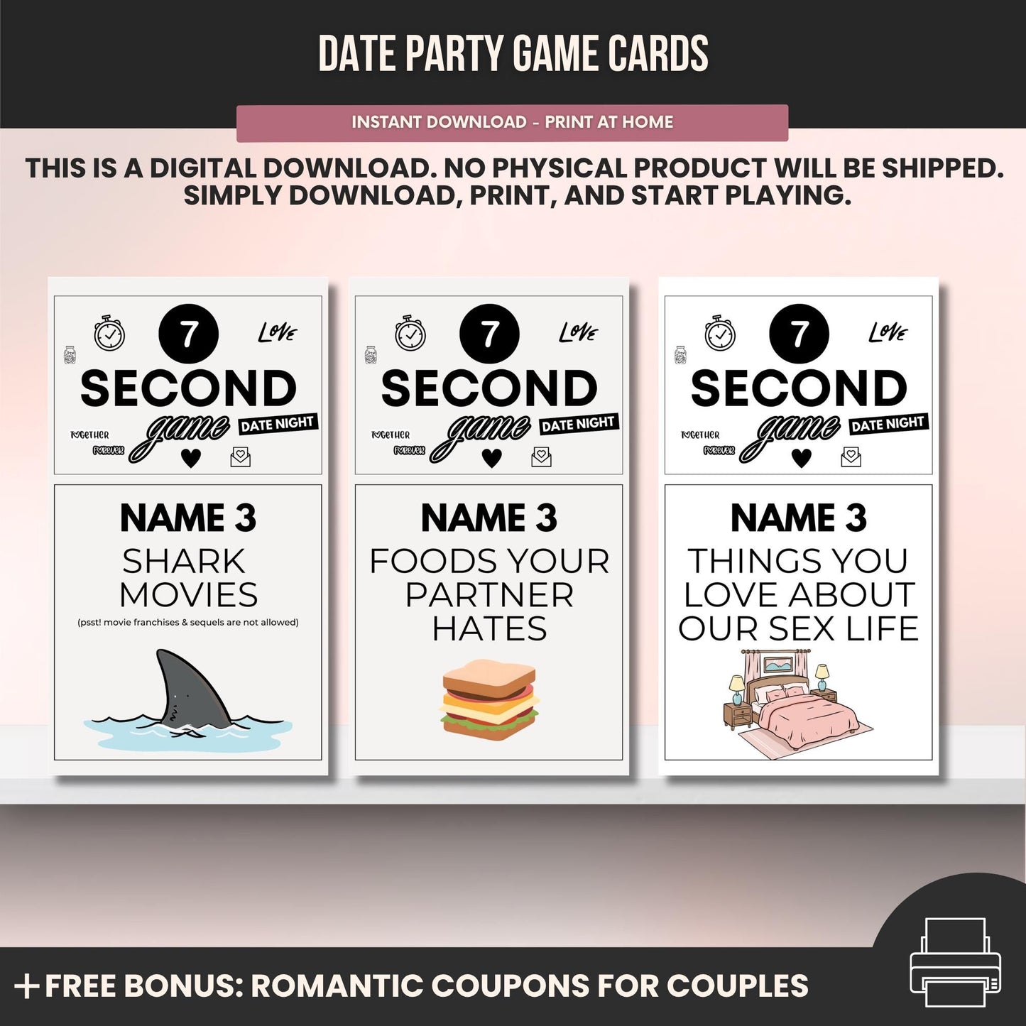 Name 3 Challenge Game Date Night Game