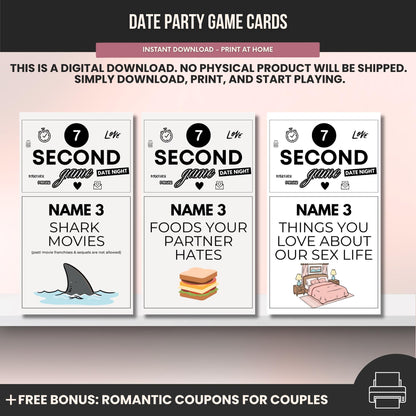 Name 3 Challenge Game Date Night Game
