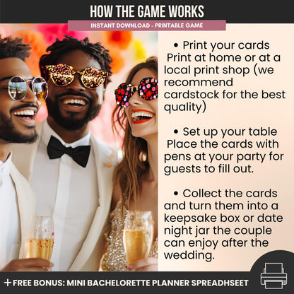 Vino Before Vows Bachelorette Wishes and Advice Cards
