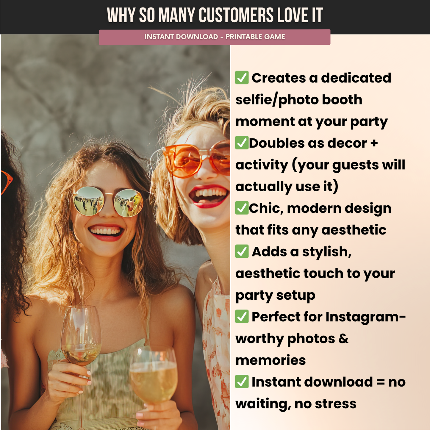 Bachelorette QR Code Photo Upload Sign