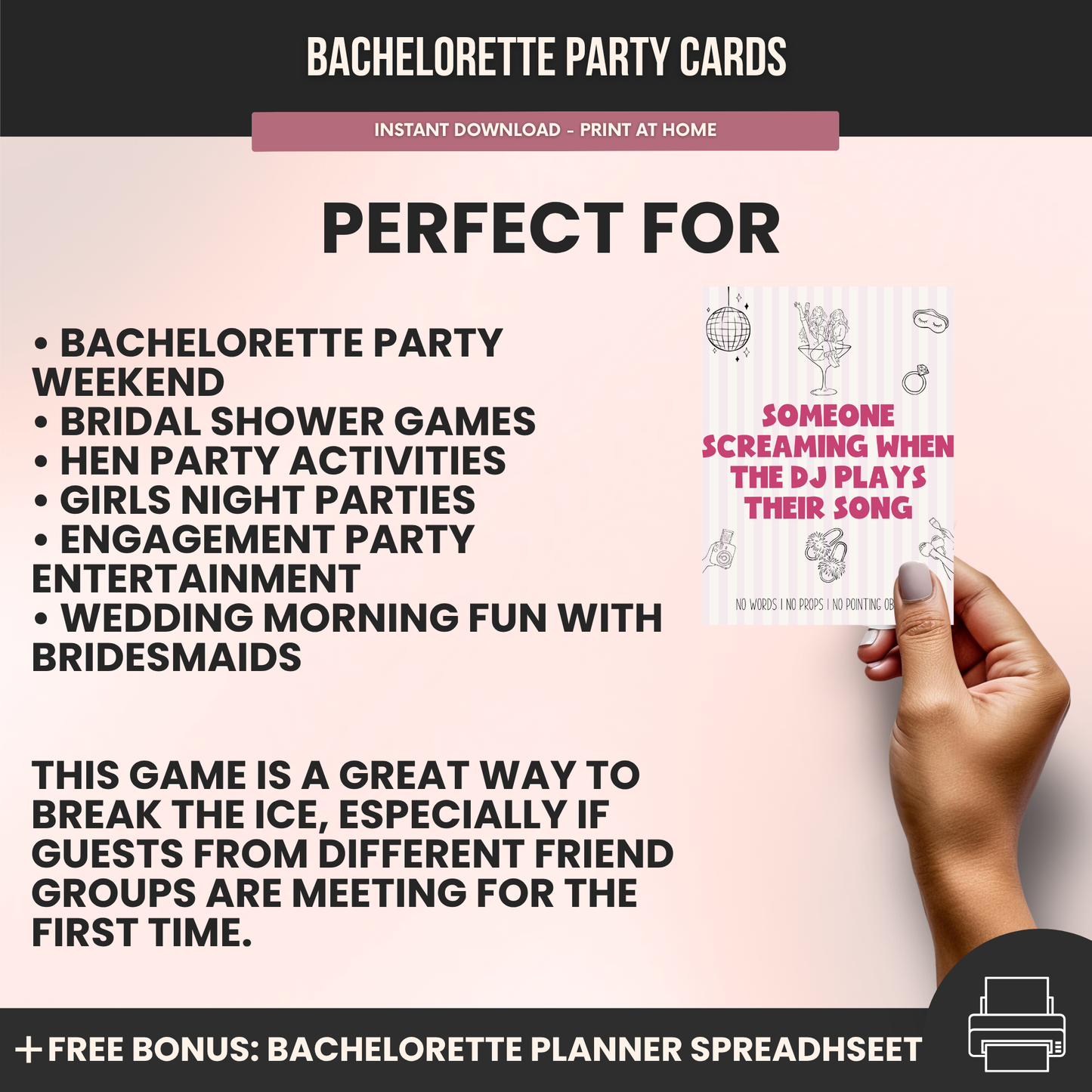 Girls Gone Mild Bachelorette Party Charades