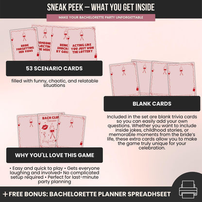 Perfect Match Bachelorette Party Charades Game