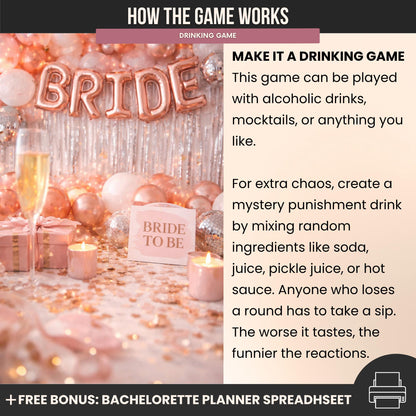 Mahjong Bachelorette Party Charades Game