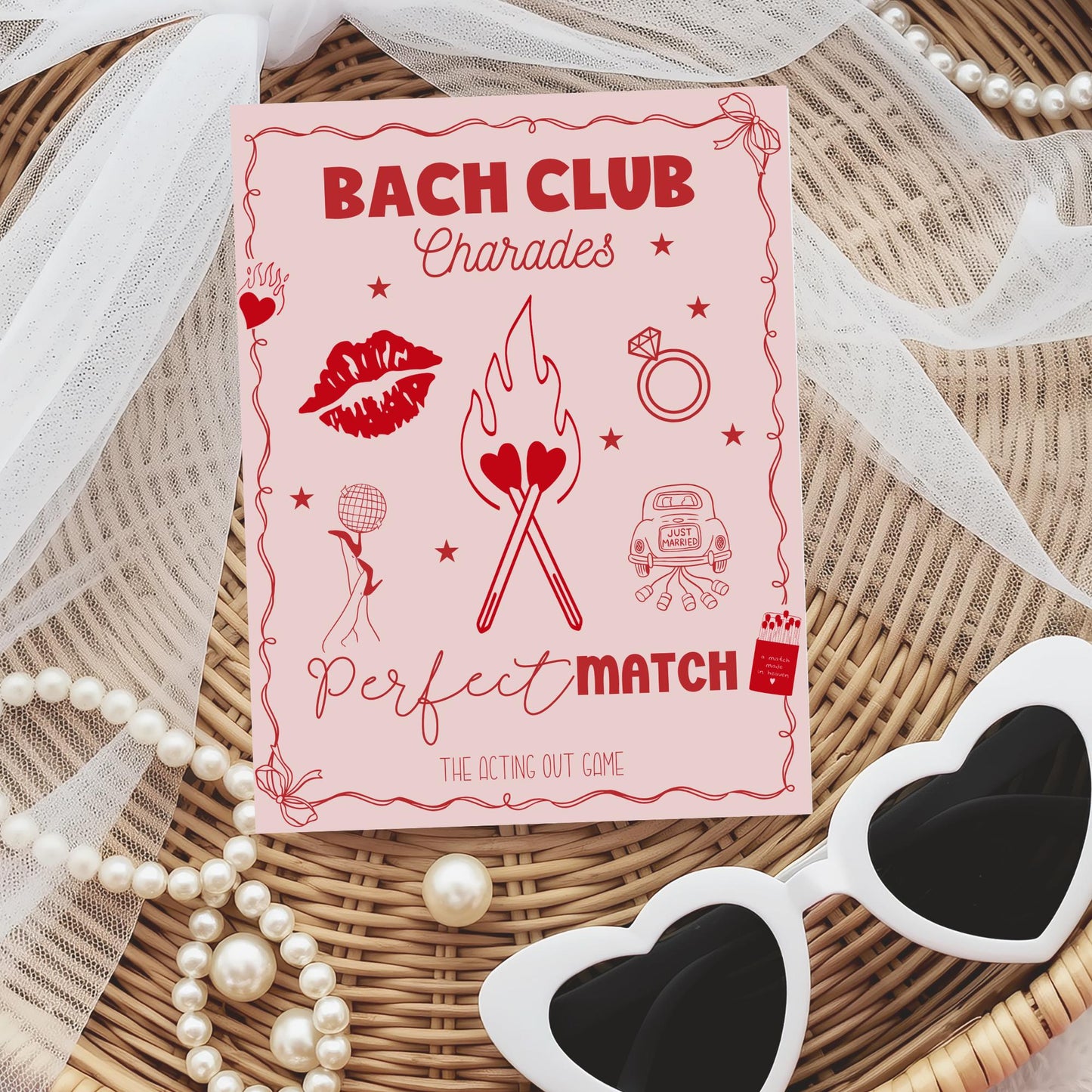 Perfect Match Bachelorette Party Charades Game