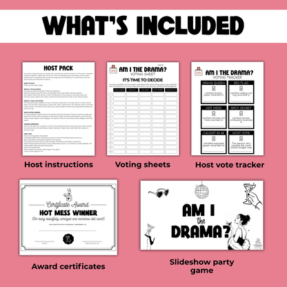 Am I The Drama? Slideshow Game For Girls Night