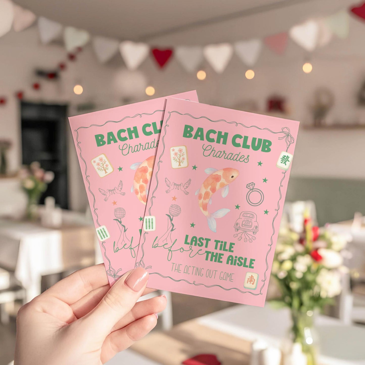 Mahjong Bachelorette Party Charades Game