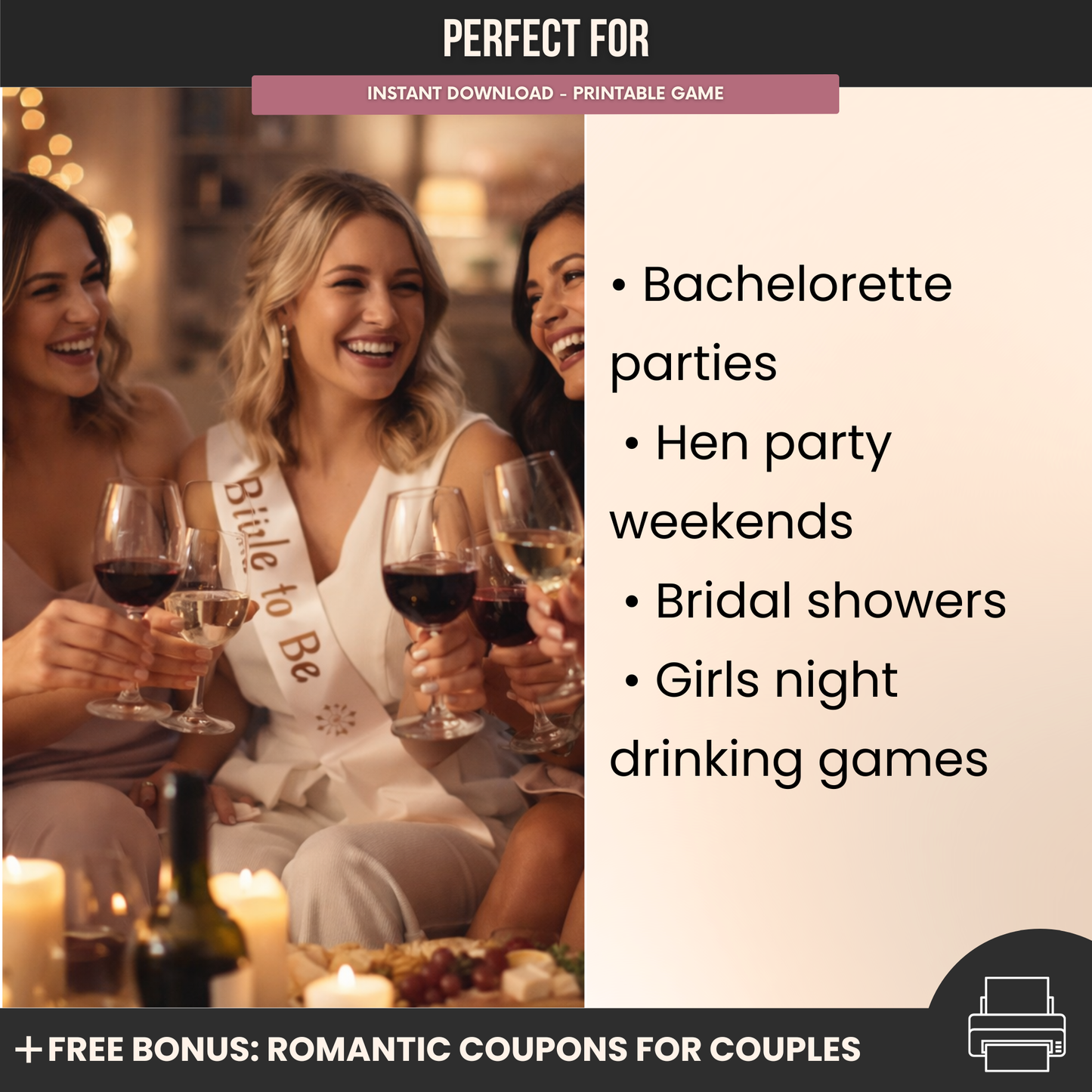 Bachelorette Party Contract - Pajamas & Prosecco Party