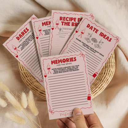 Perfect Match Bachelorette Wishes and Advice Cards Keepsake