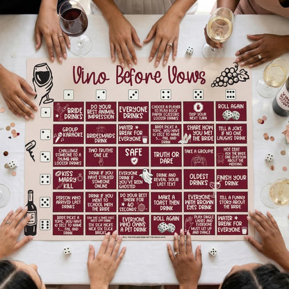 Roll The Dice Board Game - Vino Before Vows