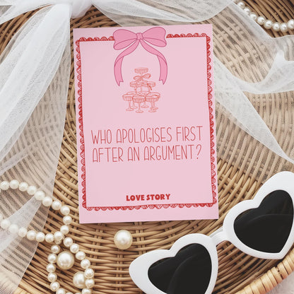 Who Knows the Bride Best Game Cards