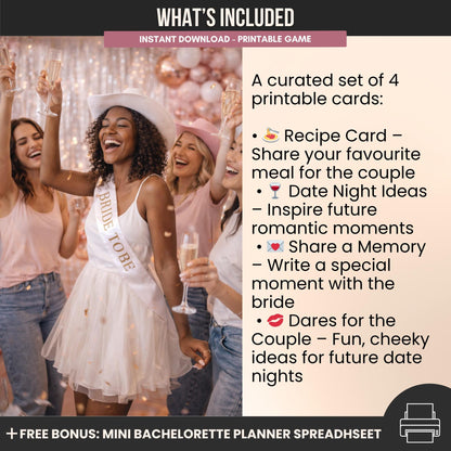 Vino Before Vows Bachelorette Wishes and Advice Cards