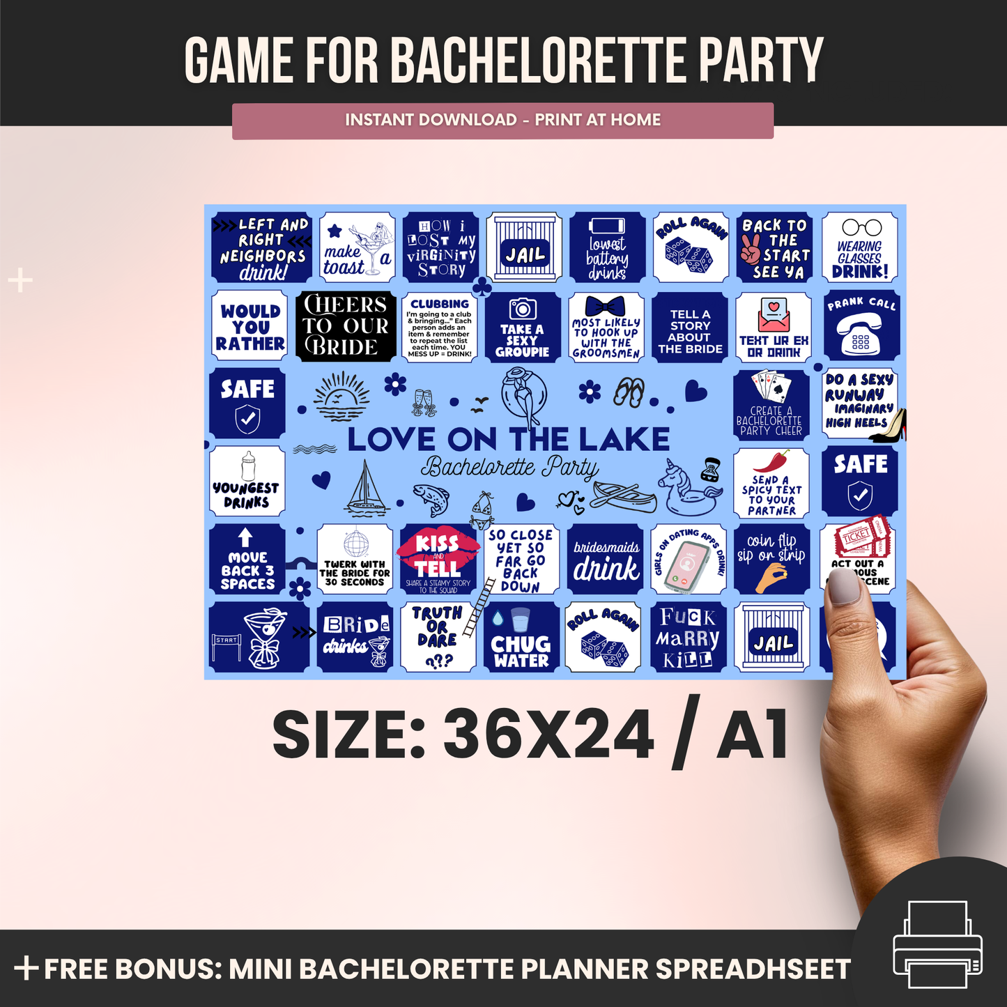 Drinking Board Game - Love on The Lake