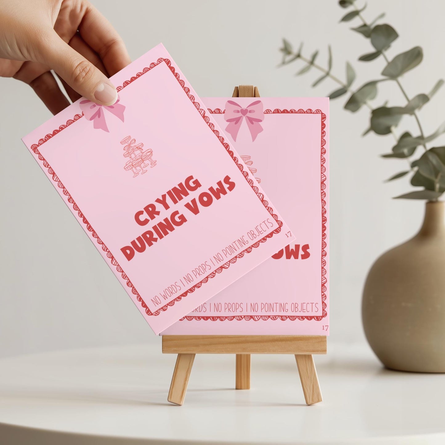 Coquette Bachelorette Charades Cards