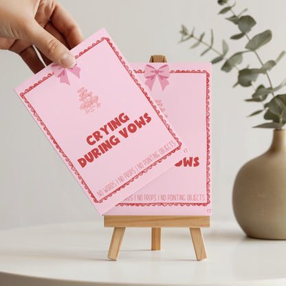Coquette Bachelorette Charades Cards
