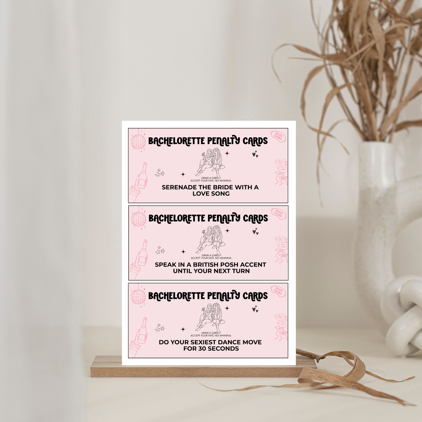 Bachelorette Party Contract - Pajamas & Prosecco Party