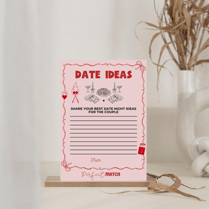 Perfect Match Bachelorette Wishes and Advice Cards Keepsake