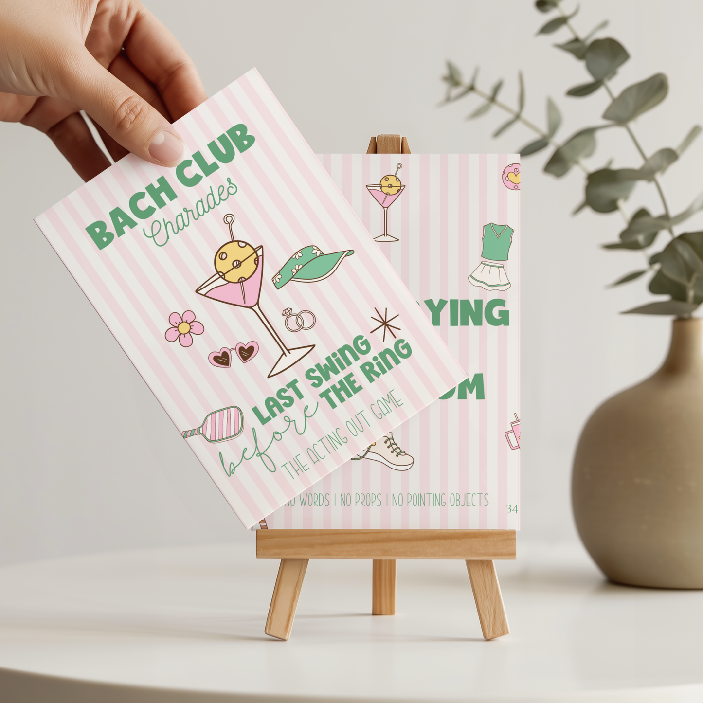 Pickleball Charades Card Games