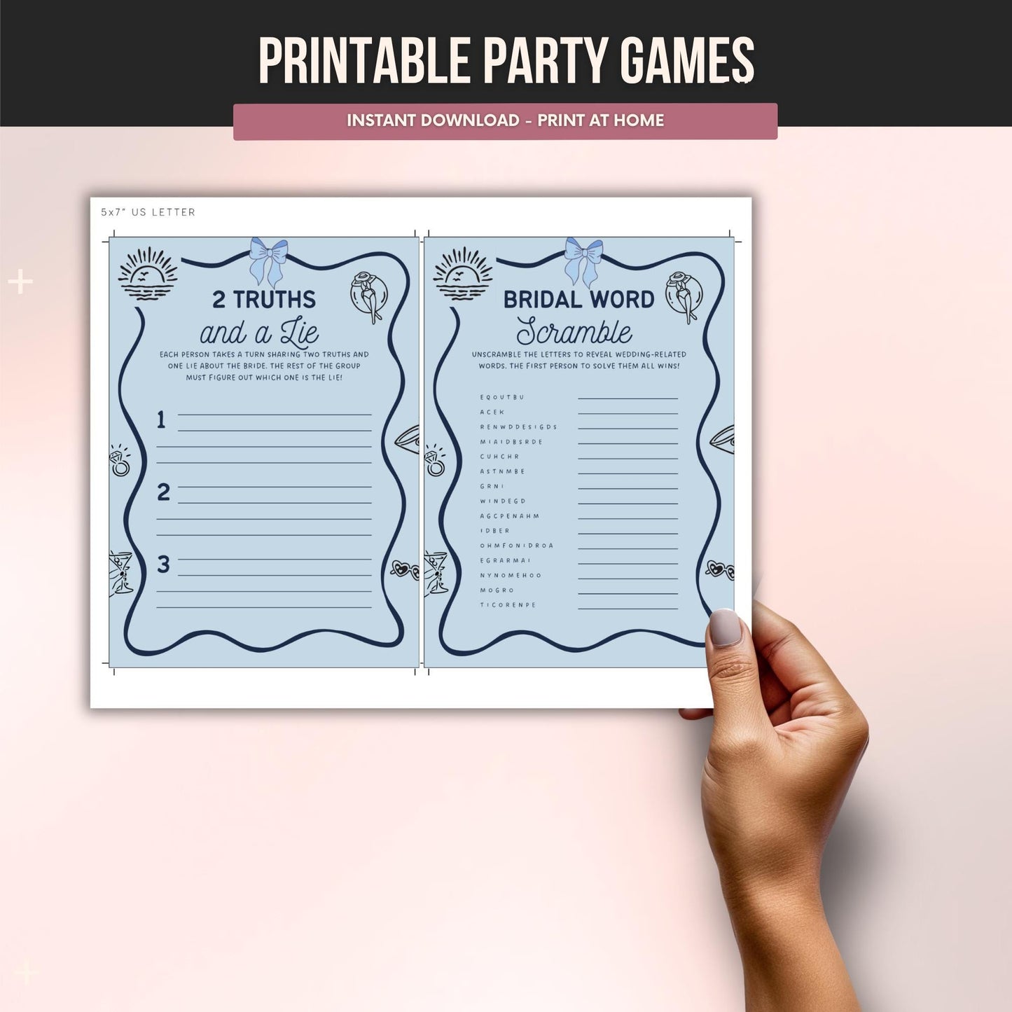 Love On The Lake Bachelorette Party Bundle - 50 Games