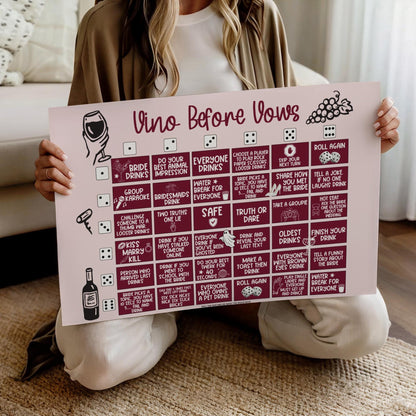 Roll The Dice Board Game - Vino Before Vows