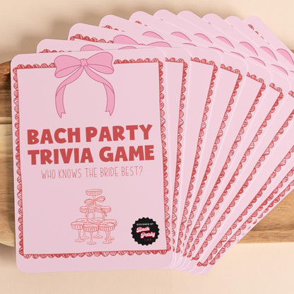 Who Knows the Bride Best Game Cards