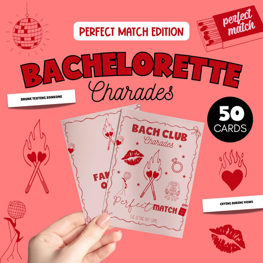 Perfect Match Bachelorette Party Charades Game