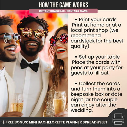 Perfect Match Bachelorette Wishes and Advice Cards Keepsake