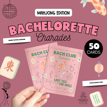 Mahjong Bachelorette Party Charades Game