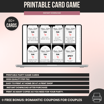 Couples Truth And  Spicy Dare Cards