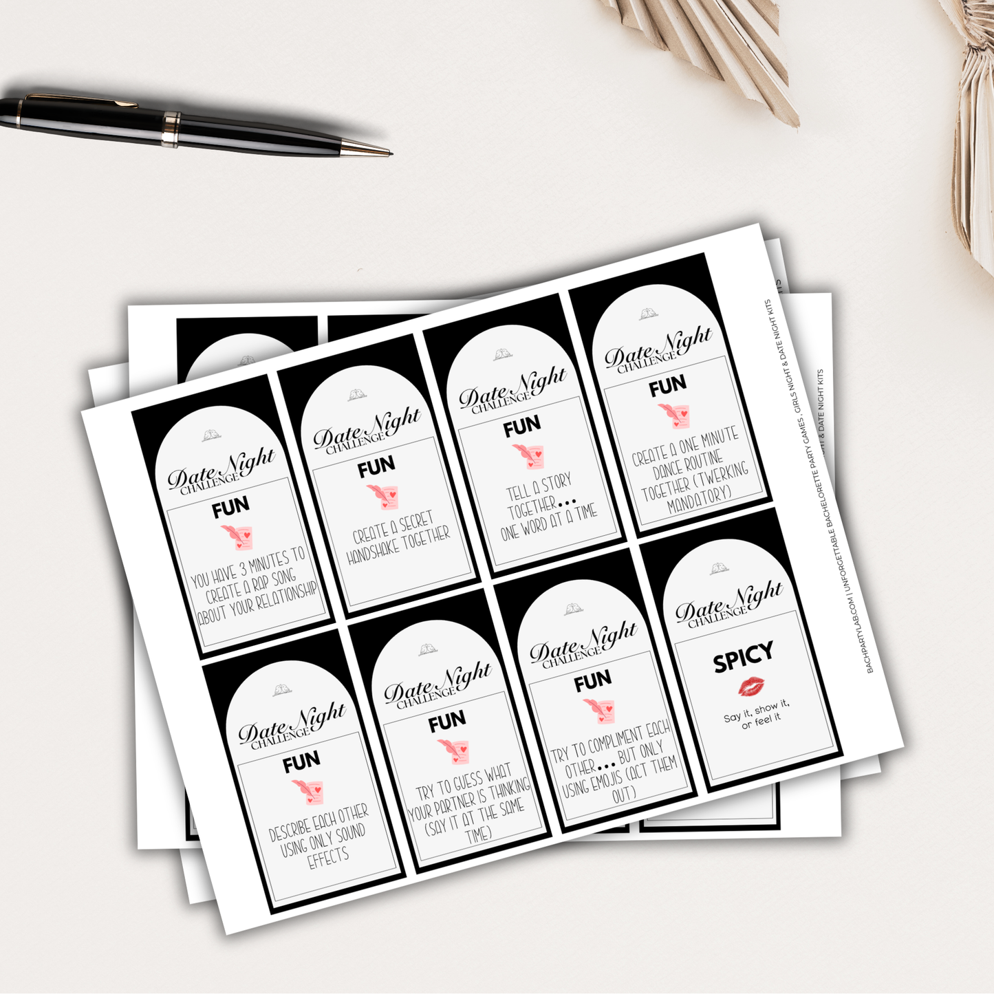 Couples Truth And  Spicy Dare Cards