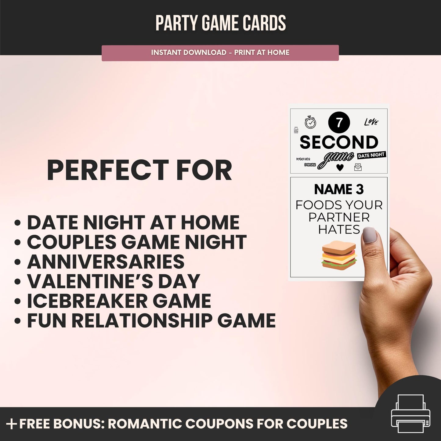 Name 3 Challenge Game Date Night Game