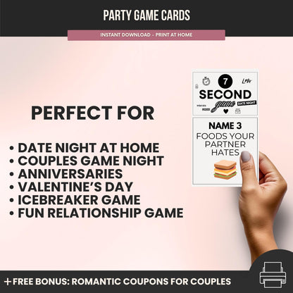 Name 3 Challenge Game Date Night Game