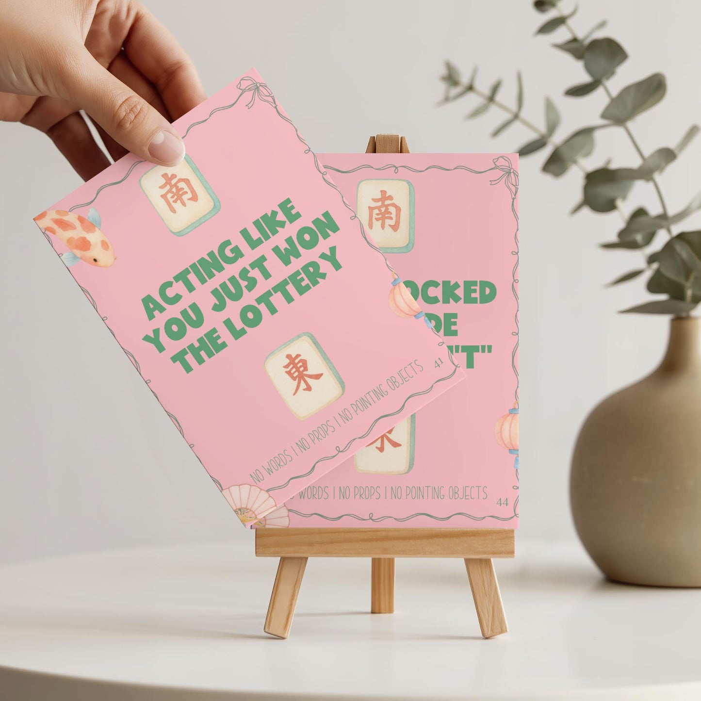 Mahjong Bachelorette Party Charades Game